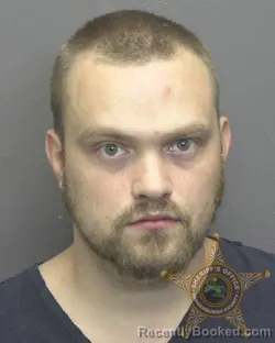 Mugshot of Cody Lee Benningfield booked in Vanderburgh County, Indiana on August 4, 2026