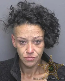 Mugshot of Alisha Marie Compton booked in Vanderburgh County, Indiana on August 5, 2026