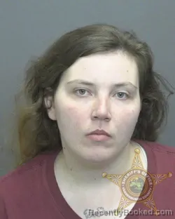 Mugshot of Khylee Jane Greubel booked in Vanderburgh County, Indiana on August 6, 2026