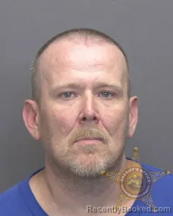 Mugshot of James Daniel Garrett booked in Vanderburgh County, Indiana on August 7, 2026