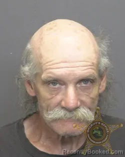 Mugshot of Daniel Ray Bledsoe booked in Vanderburgh County, Indiana on August 7, 2026