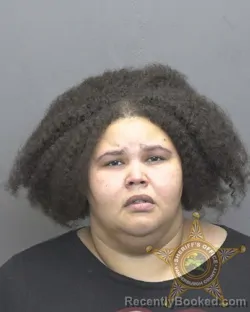Mugshot of Ariel Nicole Funches booked in Vanderburgh County, Indiana on August 7, 2026