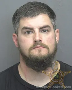 Mugshot of Ronald Lee Johnson booked in Vanderburgh County, Indiana on August 7, 2026