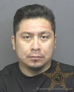 Mugshot of Noel Guarnados booked in Vanderburgh County, Indiana on August 9, 2026