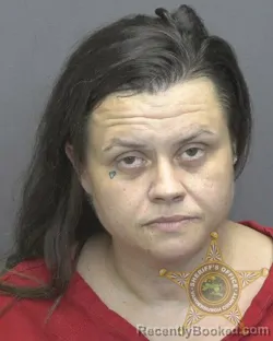 Mugshot of Cristy Dawn Evans booked in Vanderburgh County, Indiana on August 10, 2026