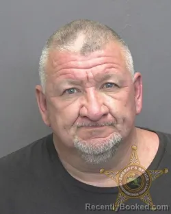 Mugshot of Steven Louis Collins booked in Vanderburgh County, Indiana on August 12, 2026