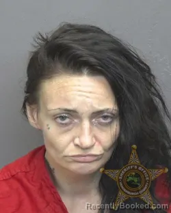 Mugshot of Monica Lynn Embry booked in Vanderburgh County, Indiana on August 12, 2026