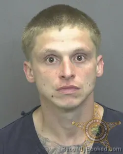 Mugshot of Mark Casey Owen Cook booked in Vanderburgh County, Indiana on August 12, 2026
