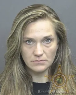 Mugshot of Rachelle Nicole Childree booked in Vanderburgh County, Indiana on August 12, 2026