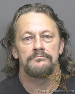 Mugshot of Derek Scott Farny booked in Vanderburgh County, Indiana on August 14, 2026