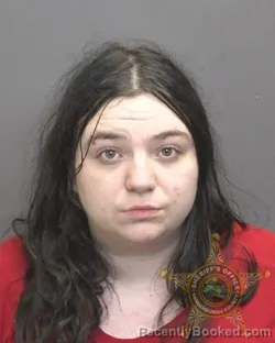 Mugshot of Kailey Marie Ferguson booked in Vanderburgh County, Indiana on August 16, 2026