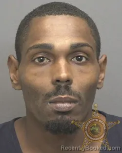 Mugshot of Larandance Lasean Johnson booked in Vanderburgh County, Indiana on August 16, 2026