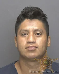 Mugshot of Galindo Lopez Velazquez booked in Vanderburgh County, Indiana on August 16, 2026