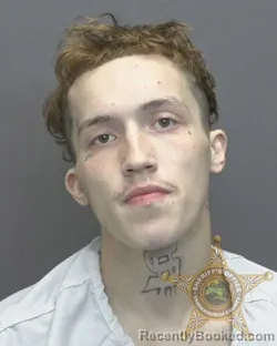 Mugshot of Cody Anthony James Matthews booked in Vanderburgh County, Indiana on August 17, 2026