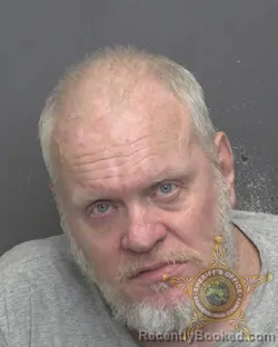 Mugshot of Ronald Lynn Scott booked in Vanderburgh County, Indiana on August 18, 2026