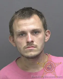 Mugshot of Justin William Harris booked in Vanderburgh County, Indiana on August 19, 2026