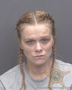 Mugshot of Caran Rebecca Mckinley-Meyer booked in Vanderburgh County, Indiana on August 20, 2026