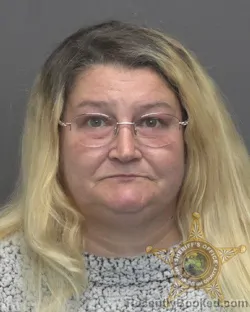 Mugshot of Stephanie Lynn Basinger booked in Vanderburgh County, Indiana on August 20, 2026