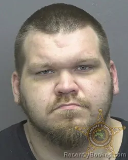 Mugshot of Dylan Ray Knott booked in Vanderburgh County, Indiana on August 21, 2026