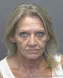 Mugshot of Brenda Gail Attebery booked in Vanderburgh County, Indiana on August 22, 2026