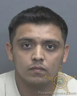 Mugshot of Irving Delgado Benitez booked in Vanderburgh County, Indiana on September 14, 2026
