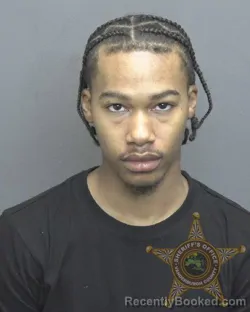 Mugshot of Deavion Djuan Bennett booked in Vanderburgh County, Indiana on September 16, 2026