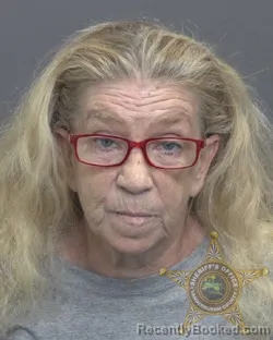 Mugshot of Karla Jo Lewis booked in Vanderburgh County, Indiana on September 16, 2026