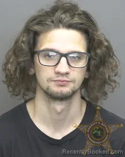Mugshot of Tanner Adam Lamb booked in Vanderburgh County, Indiana on September 18, 2026