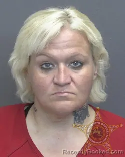 Mugshot of Danielle Michelle Sanners booked in Vanderburgh County, Indiana on September 19, 2026