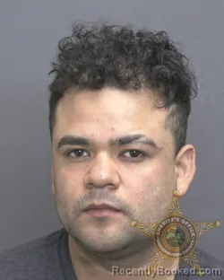 Mugshot of Uri Josue De La Rosa Rosas booked in Vanderburgh County, Indiana on September 21, 2026