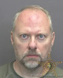Mugshot of Brian David Garrett booked in Vanderburgh County, Indiana on September 27, 2026