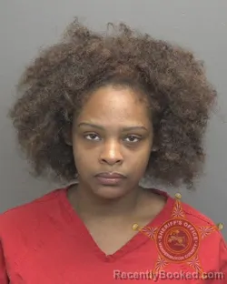 Mugshot of Aaliyah Tramar Thigpen booked in Vanderburgh County, Indiana on September 28, 2026