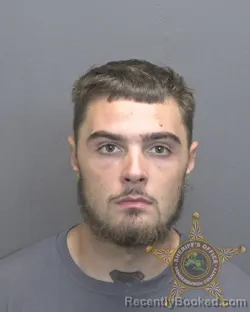 Mugshot of Logan James Stone booked in Vanderburgh County, Indiana on September 28, 2026