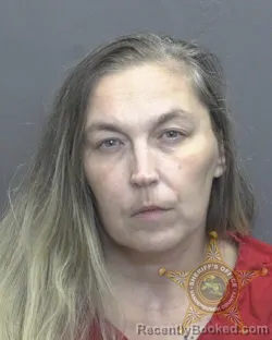 Mugshot of Margie Maria Barnett booked in Vanderburgh County, Indiana on September 28, 2026