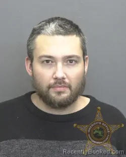 Mugshot of Aaron Michael Vincent booked in Vanderburgh County, Indiana on September 30, 2026