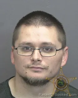 Mugshot of Tyler Everett Cordova booked in Vanderburgh County, Indiana on October 1, 2026