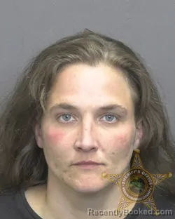 Mugshot of Brittney Lynn Burkes booked in Vanderburgh County, Indiana on October 1, 2026