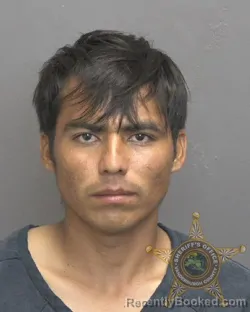 Mugshot of Erik Alberto Pedro Ruiz booked in Vanderburgh County, Indiana on October 2, 2026