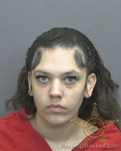 Mugshot of Aaliyah Kay Hughes booked in Vanderburgh County, Indiana on October 4, 2026