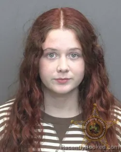 Mugshot of Alexa Karyn Sallee booked in Vanderburgh County, Indiana on October 7, 2026