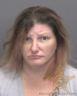 Mugshot of Amber Dawn Ewin booked in Vanderburgh County, Indiana on October 9, 2026