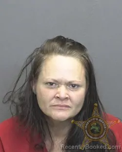 Mugshot of Cynthia Coleen Powell booked in Vanderburgh County, Indiana on October 10, 2026