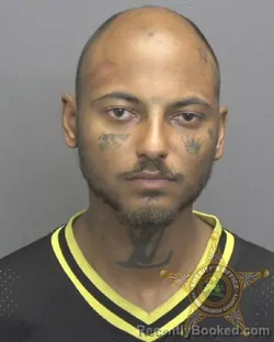 Mugshot of Rayquan Deashay Joiner booked in Vanderburgh County, Indiana on October 13, 2026