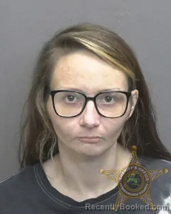 Mugshot of Shelby Ann Baker booked in Vanderburgh County, Indiana on October 13, 2026