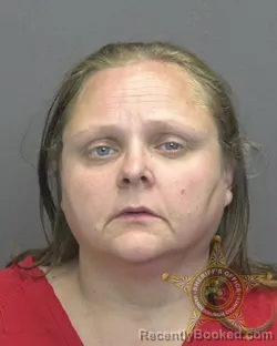 Mugshot of April Gail Lambert booked in Vanderburgh County, Indiana on October 20, 2026