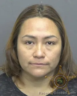 Mugshot of Ofelia Velazquez Lopez booked in Vanderburgh County, Indiana on October 21, 2026