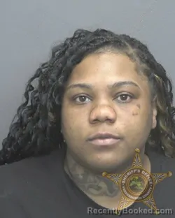 Mugshot of ADAWNDRIYA LAVINCENT MERIWEATHER booked in Vanderburgh County, Indiana on April 21, 2026