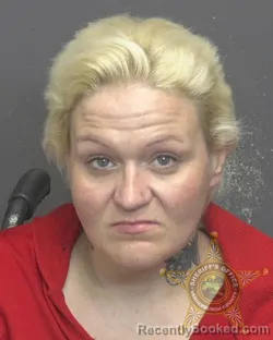 Mugshot of DANIELLE MICHELLE SANNERS booked in Vanderburgh County, Indiana on May 9, 2026