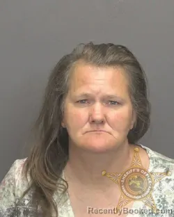 Mugshot of APRIL LYNN THOMPSON booked in Vanderburgh County, Indiana on April 24, 2026