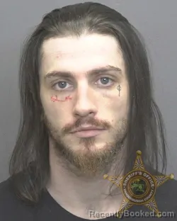 Mugshot of RIVER JEREMY MICHAEL GAUER booked in Vanderburgh County, Indiana on April 20, 2026